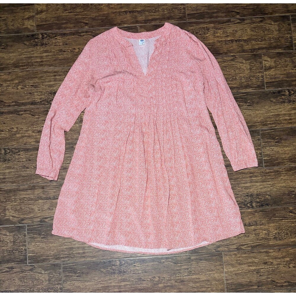 Old Navy Rust Floral Print Boho Midi Dress - M
